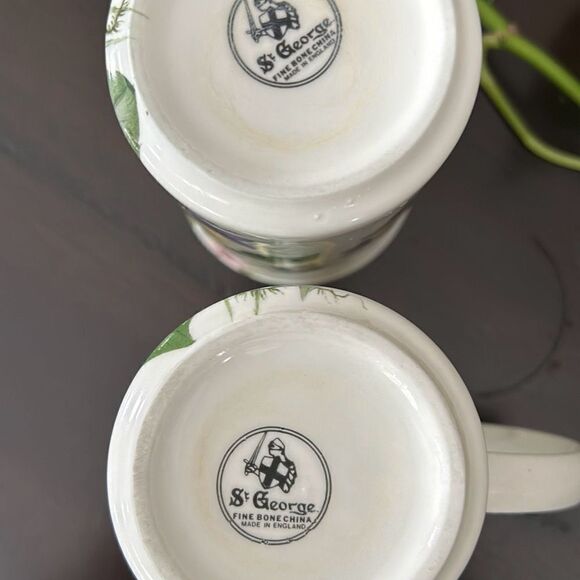 St George’s Fine bone China Made in England Floral coffee Cups SGE3 - Picture 4 of 7